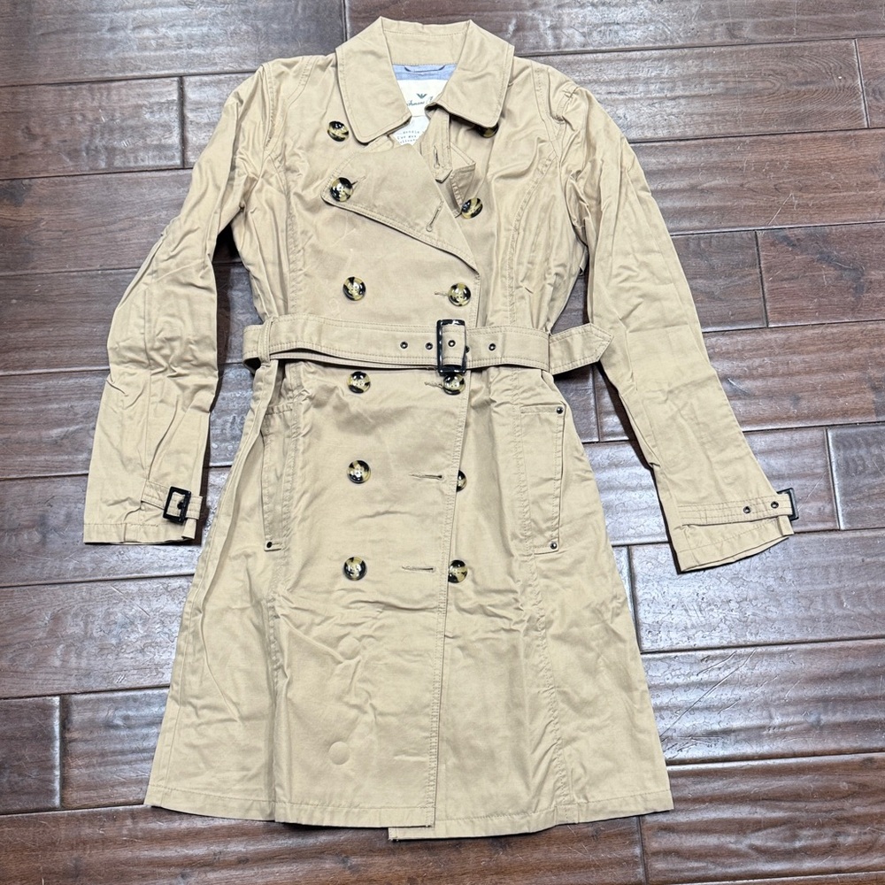 Armani Jeans Beige Trench Coat